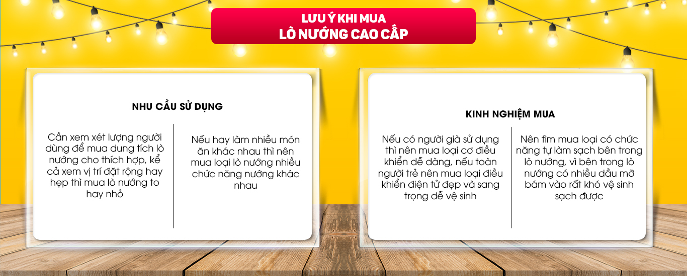 Ưu điểm của lò nướng cao cấp