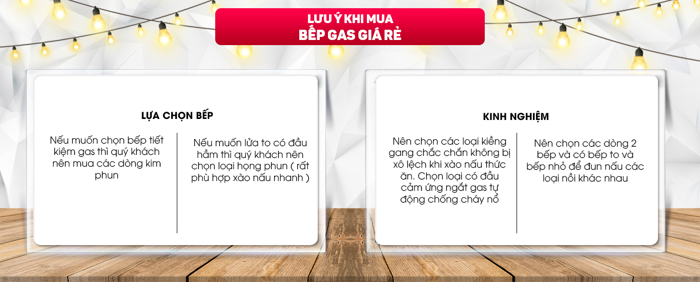 Ưu điểm bếp ga giá rẻ nhất
