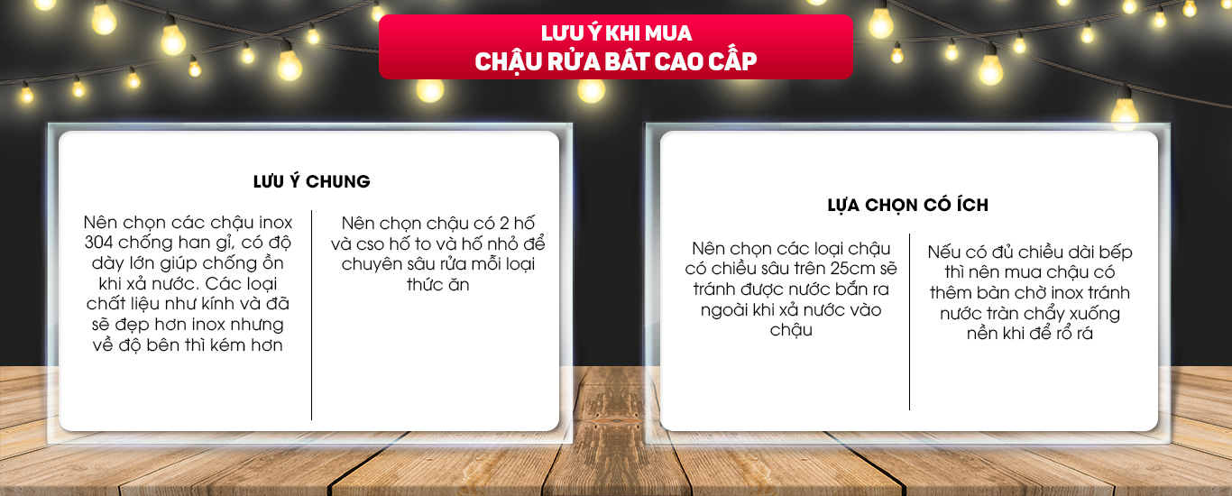 Ưu điểm chậu rửa bát cao cấp