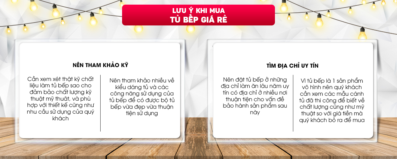 ưu điểm của tủ bếp giá rẻ