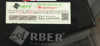 Bảo hành Arber