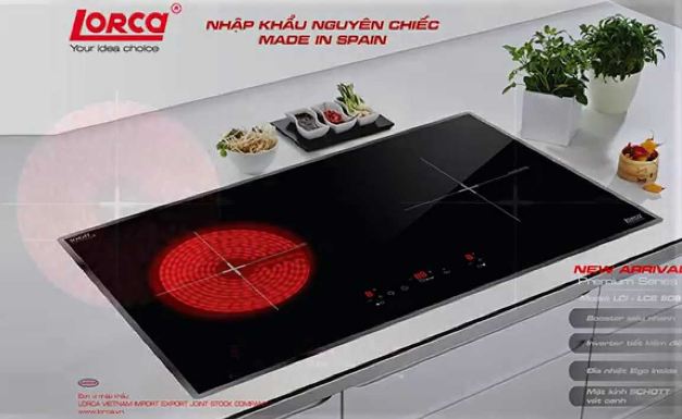 Bếp điện từ Lorca LCE 808 nhập khẩu Tây Ban Nha