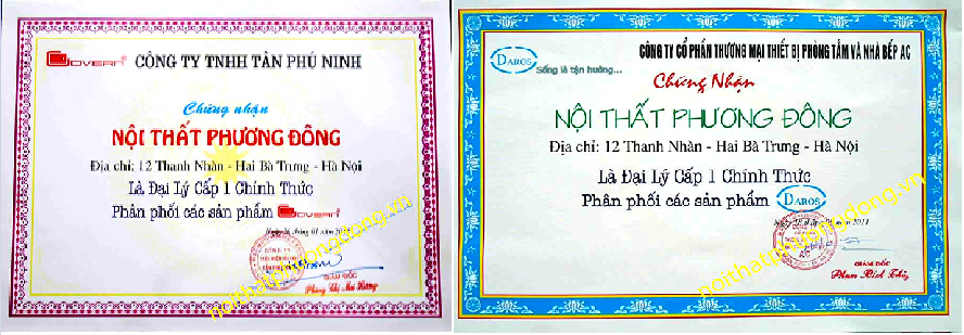 chứng nhận đại lý