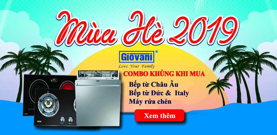 Chương trình ưu đãi khi mua bếp Giovani