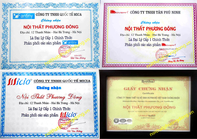 Chứng nhận phòng xông hơi ướt chính hãng