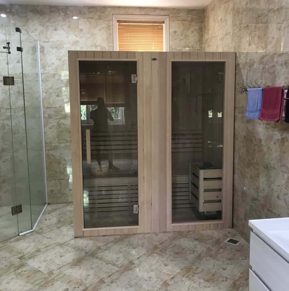 Hình ảnh phòng xông hơi khô Daros có sẵn được lắp đặt phổ biến hiện nay