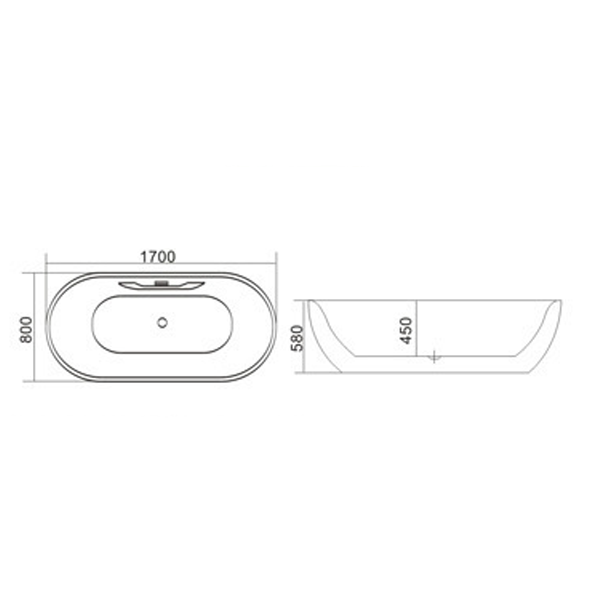 bản vẽ bồn tắm rudylux 19114F