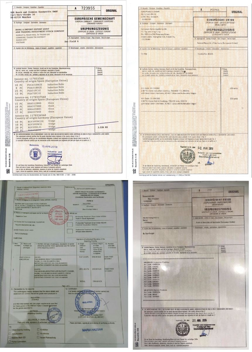 CO các dòng bếp từ
