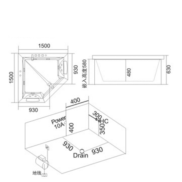 bồn tắm rudylux 0503