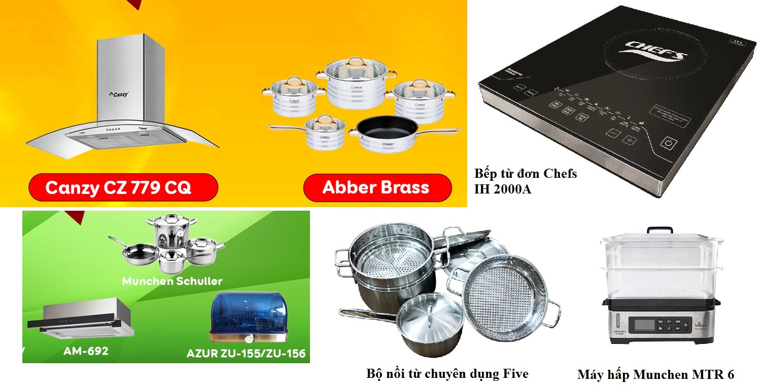 Các phần quà tặng khi mua bếp từ tại Nội Thất Phương Đông