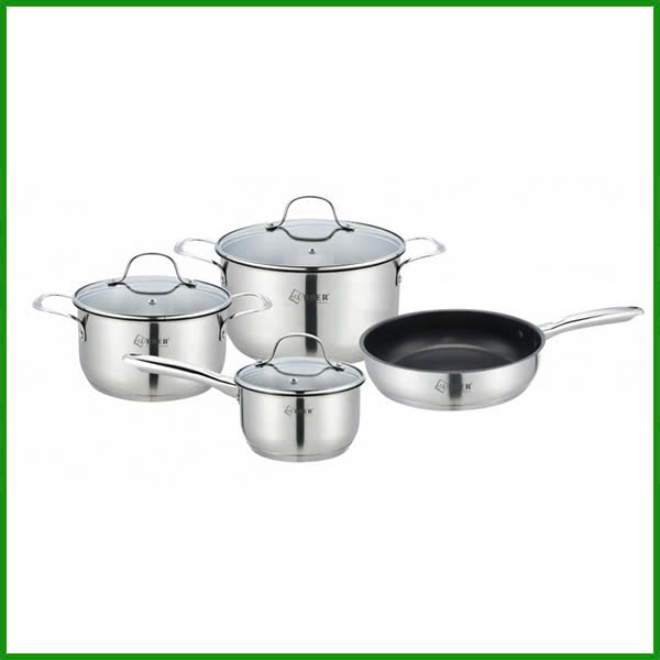 Bộ nồi inox AN04I 4 chiếc (3 nồi 1 chảo)