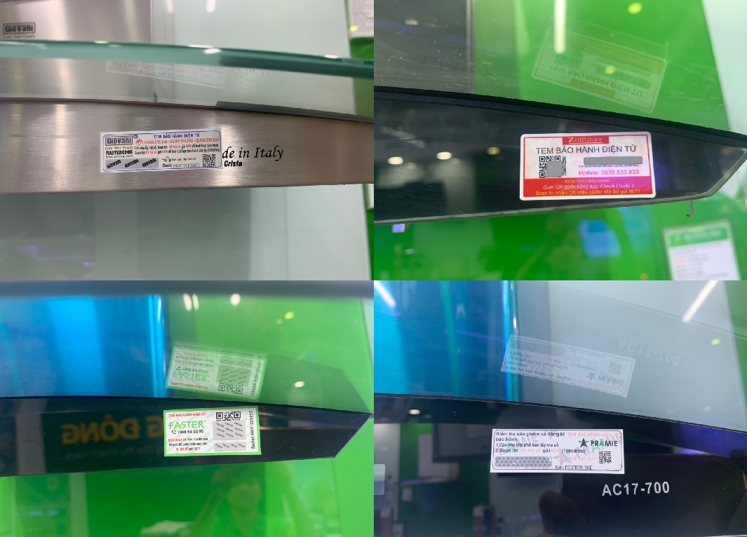 Tem bảo hành điện tử của các hãng máy hút mùi