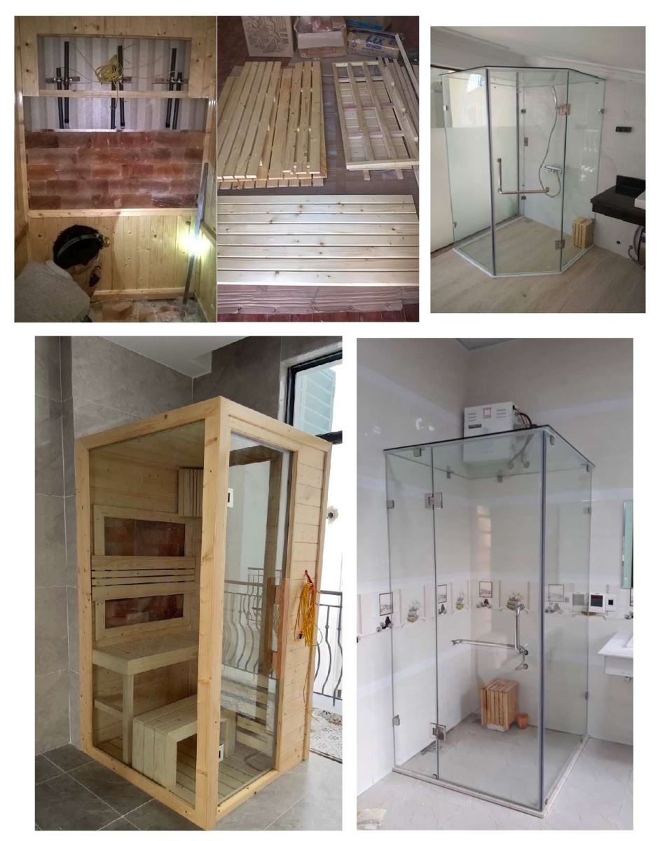 Đóng phòng xông hơi theo kích thước phòng của khách hàng