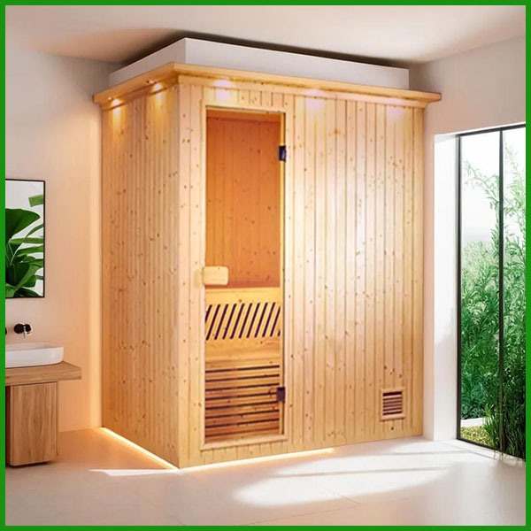 Thiết kế phòng xông hơi gỗ thông Việt Nam