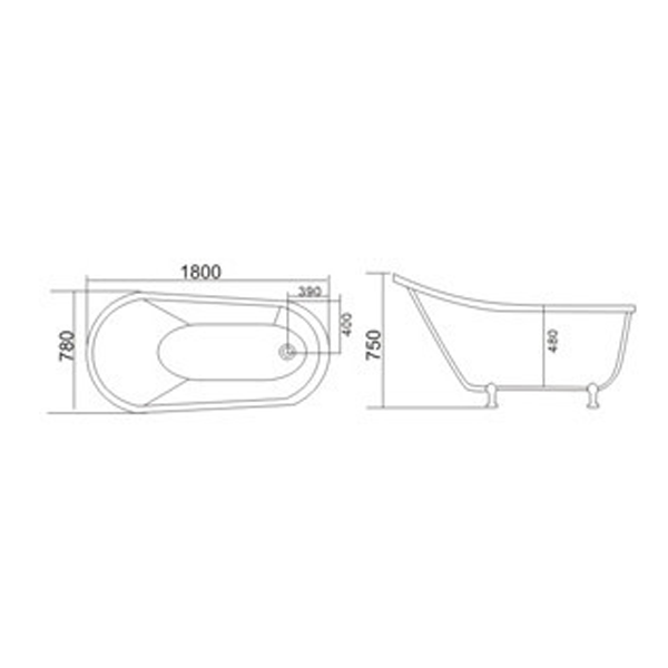 bản vẽ bồn tắm 0913-1