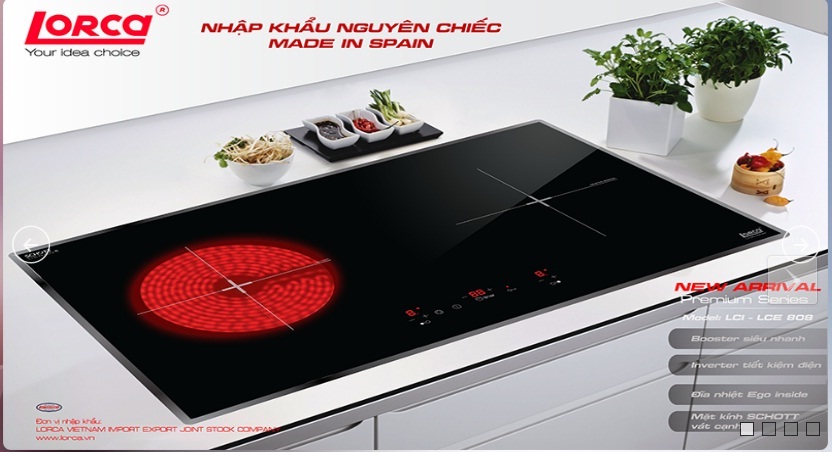 bếp điện từ lorca nhập khẩu Tây Ban Nha