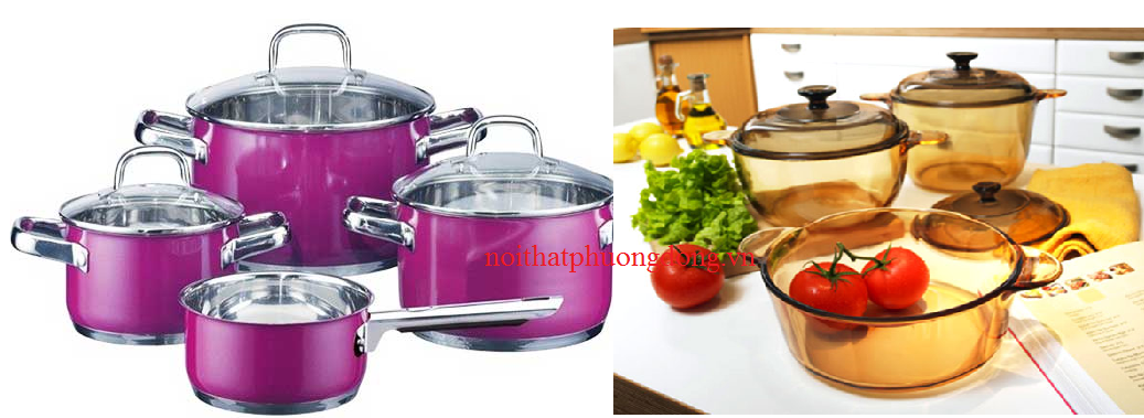 bộ nồi dùng cho bếp điện từ