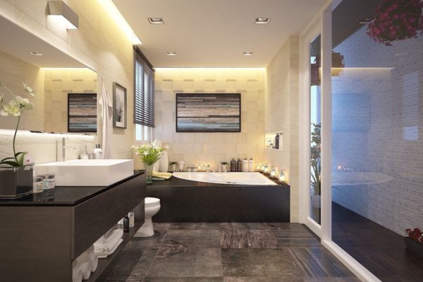 Phòng tắm có bồn tắm đẹp
