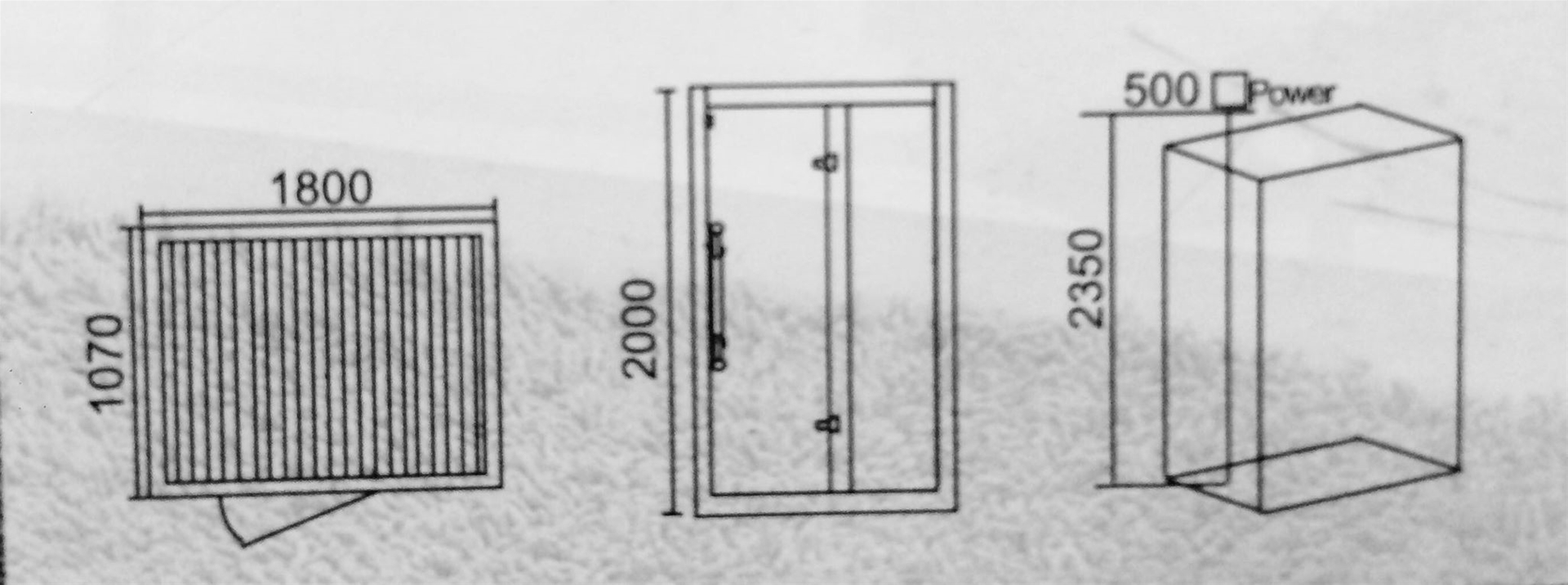 Bản vẽ kỹ thuật Phòng xông hơi Daros HT-10