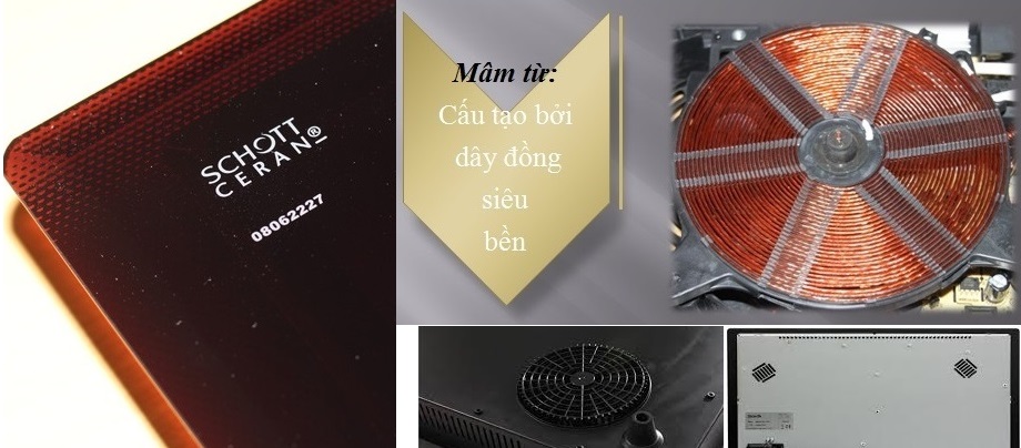 Linh kiện điện tử của bếp từ
