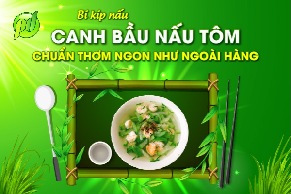 Canh bầu nấu tôm