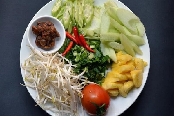 Nguyên liệu dùng để nấu canh chua chay