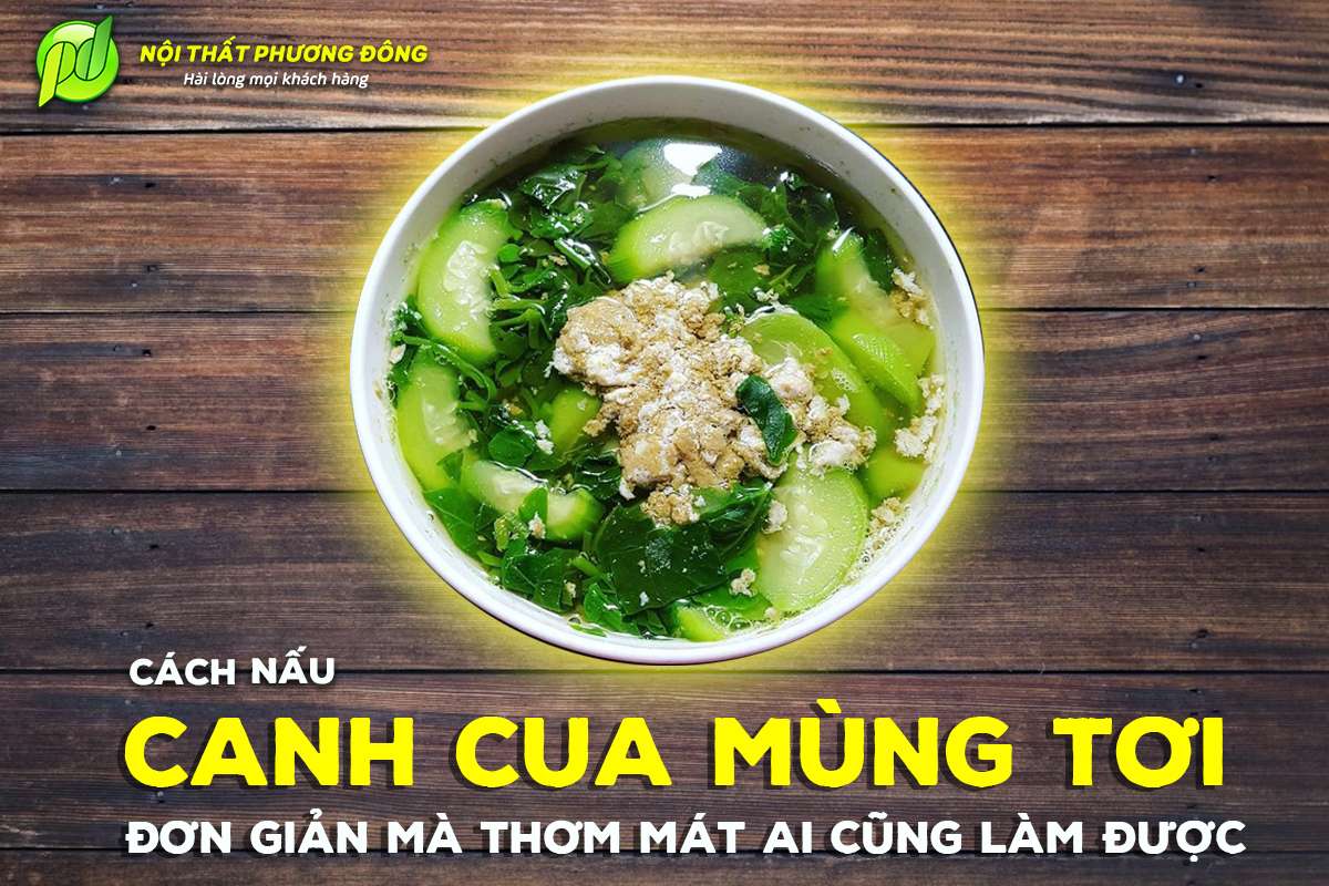 Canh cua mùng tơi