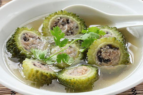  Thành phẩm mướp đắng nhồi chay