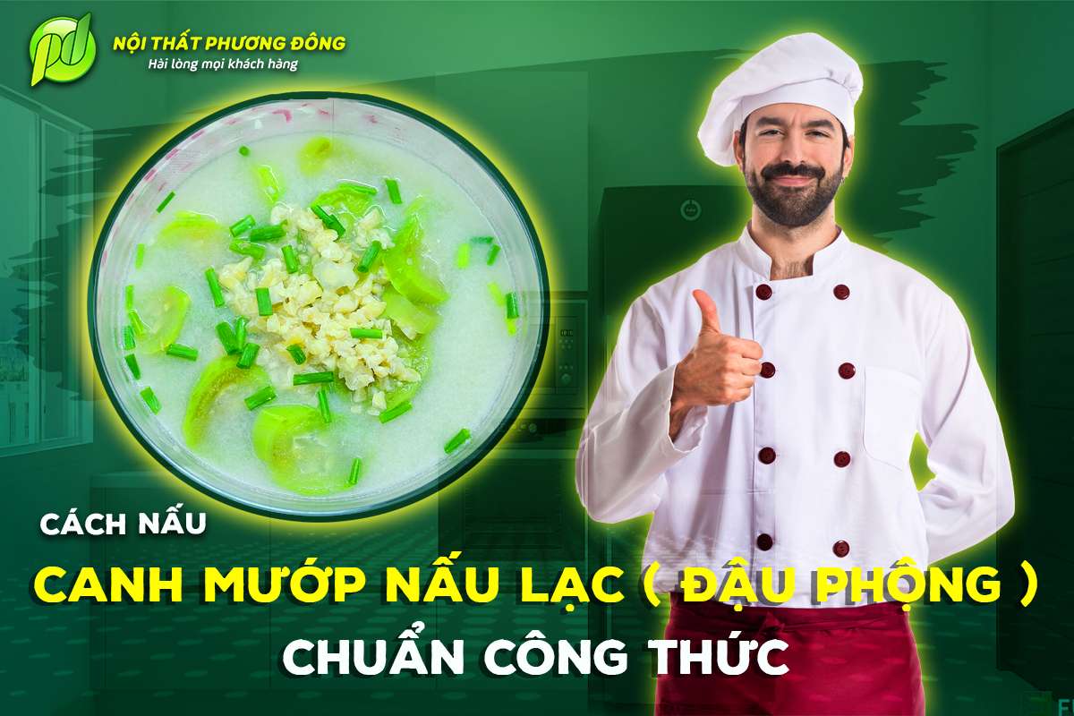 Canh mướp nấu lạc