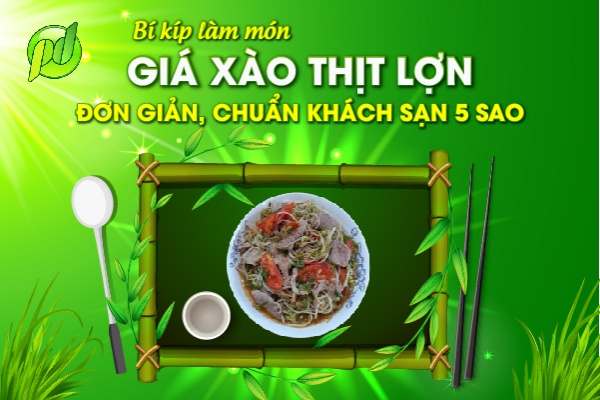 Giá xào thịt lợn