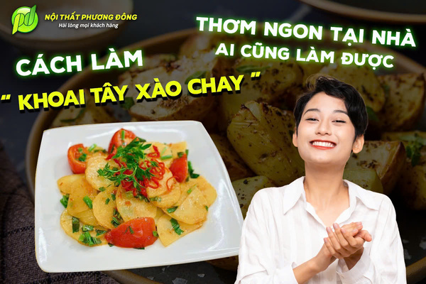 Công thức làm khoai tây xào chay