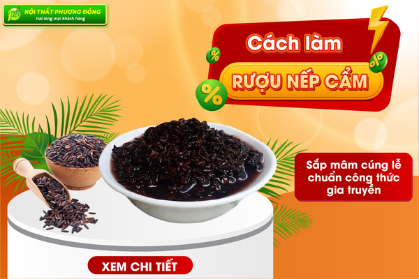 Cách làm RƯỢU NẾP CẨM sắp mâm cúng lễ chuẩn công thức gia truyền