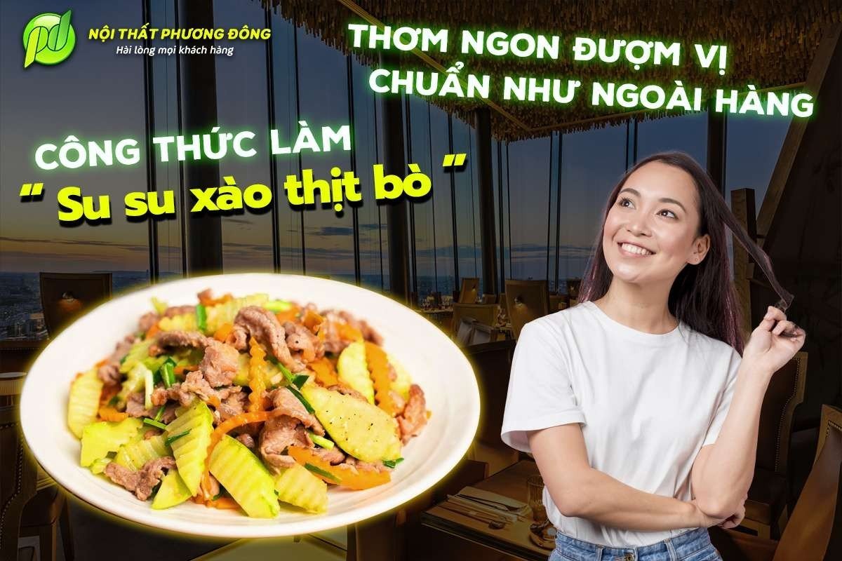 Su su xào thịt bò