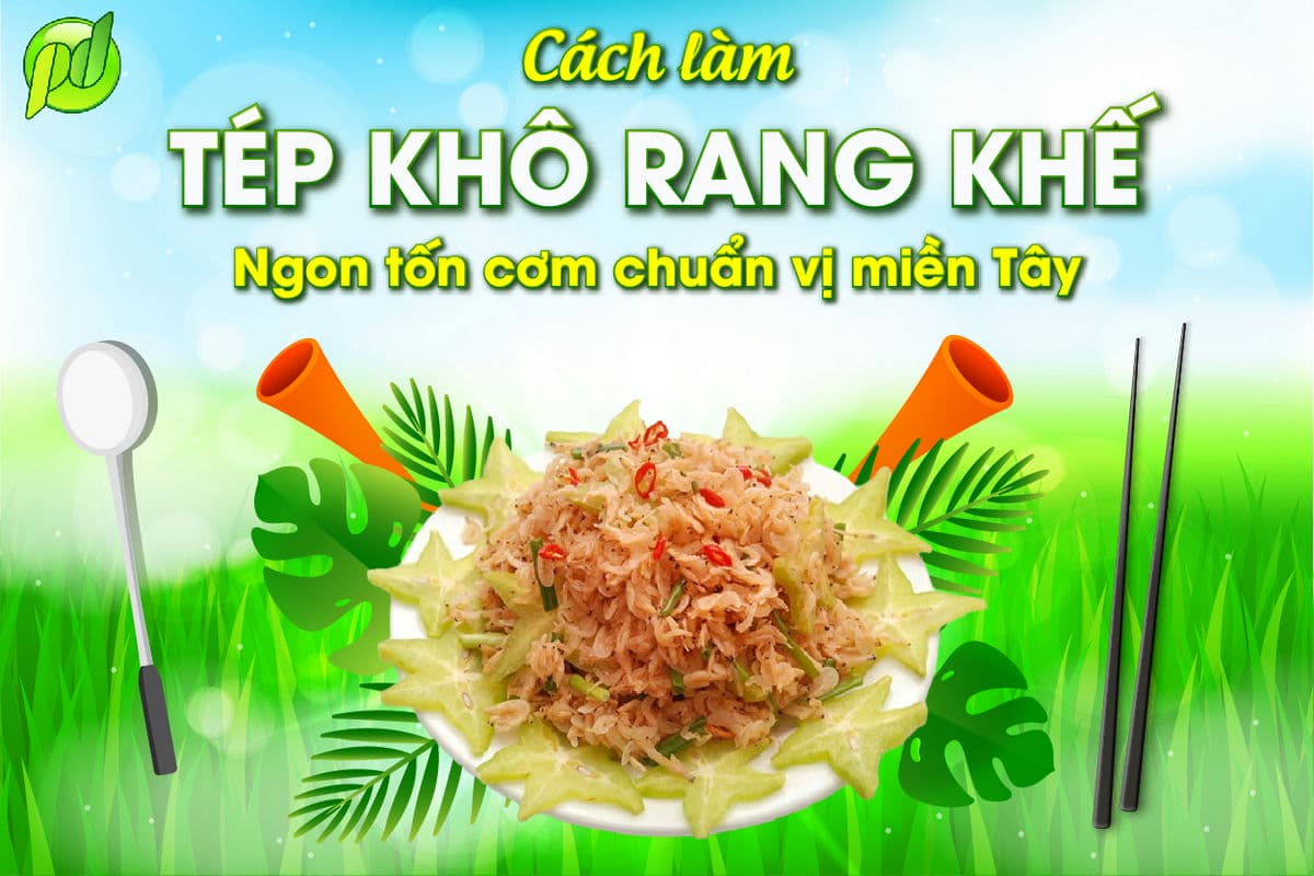 Tép khô rang khế