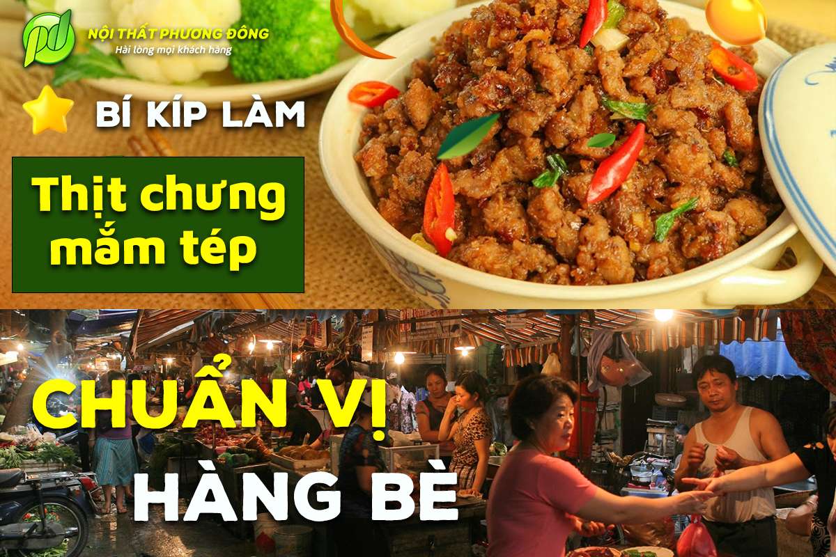 Thịt chưng mắm tép