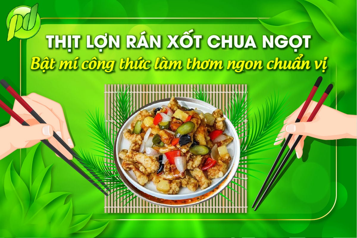 Thịt lợn rán sốt chua ngọt