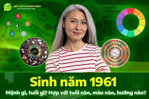 Sinh năm 1961 mệnh gì, tuổi gì? Hợp với tuổi nào, màu nào, hướng nào?