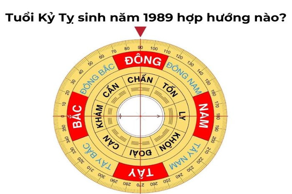 Tuổi Kỷ Tỵ năm 1989 nam giới hợp với hướng nhà nào?