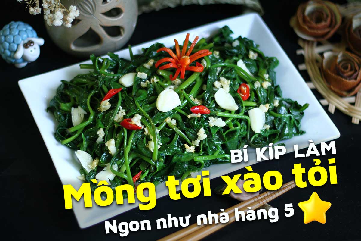 Mồng tơi xào tỏi