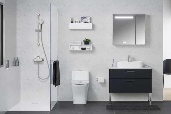 Cách bố trí thiết bị vệ sinh