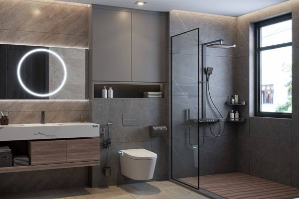 Cách sắp xếp thiết bị vệ sinh