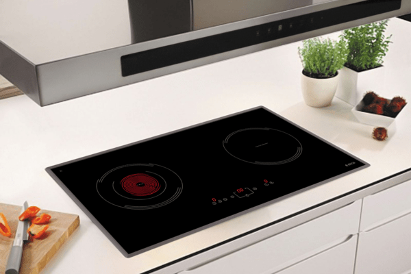 Bếp điện từ 2 vùng nấu